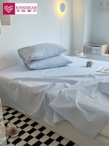 ผ้าห่มแบบซักได้ Pure Cotton ขนาด S ชุดนอนผ้าฝ้ายลายสีพื้น 3 ชิ้น สำหรับหอพักนักเรียน ฤดูร้อน ผ้าฝ้ายที่ไม่ซ้ำใคร ผ้าฝ้ายที่ไม่ซ้ำใคร