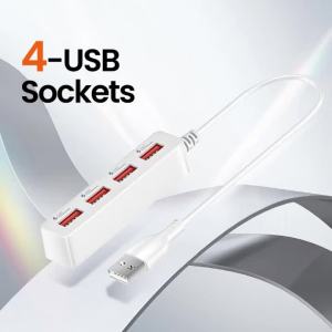 Bộ Chia USB 4 Cổng Bộ Chia HUB Sạc Máy Tính Để Bàn Tốc Độ Cao Cho Phụ Kiện Máy Tính PC Bộ Chuyển Đổi USB 2.0