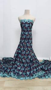 European Premium Cotton Lace & Swiss Tulle Embroidery – Lightweight Transparent Fabric for Dresses Weddings & Fashion S4599