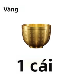 Cốc Trăm Phúc Bằng Đồng Trang Trí Nhà Cửa Thu Hút Sự Giàu Có May Mắn Kho Báu Trang Trí Nhỏ Để Bàn Làm Quà Tặng Ý Nghĩa