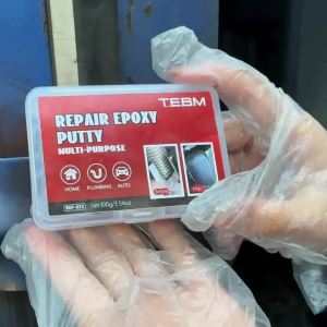 High Strength Epoxy Putty Waterproof & Heat Resistant Repair Adhesive Hand-Kneadable White & Black Options for Plumbing Aut