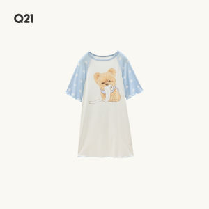 Q21 | Collaboration Silk-like Cotton Breathable Girls Nightgown
