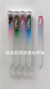 1pc Colored Nano Glass Nail File – Korean Style Nail Buffer and Polishing Care Tool