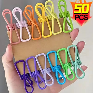 20Pcs Chips Bag Clips Utility / Kitchen Bag Sealer for Sealing Food / Files Holder / Clothespins for Laundry Hanging / 2 Inch Multipurpose Coated Colorful Pins Clips