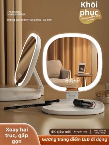 maitian | Gương Trang Điểm Bàn Có Đèn LED Gấp Được