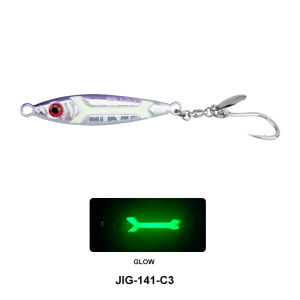 TEASER 30G 40G 80G Long-Cast Luminous Slow-Sinking Metal Jig Lure Shore Casting with Hooks Saltwater Fishing Bait