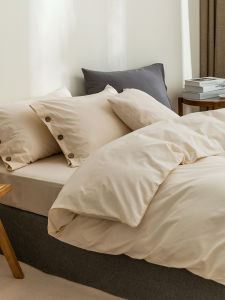 SHAYA | Bộ Đồ Chăn Ga Gối Phong Cách Đơn Giản 100% Cotton