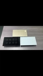 WIFI Smart Touch Light Wall Switch Interruptor Glass Panel 8/10 Gang 147*86mm Work Tuya APP Whole house intelligent control
