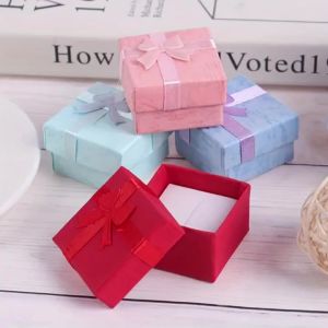Hộp Đựng Trang Sức Nhỏ Nhẫn Dây Chuyền Bông Tai Hộp Quà Màu Sắc Dùng Làm Quà Tặng Giáng Sinh Valentine Sinh Nhật Cưới Hỏi