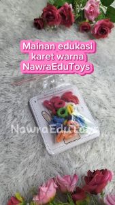 Mainan Edukasi KARET WARNA Montessori pola warna tangan