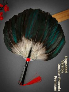 Elegant Feather Fan Vintage Handmade Chinese Style Dance Fan