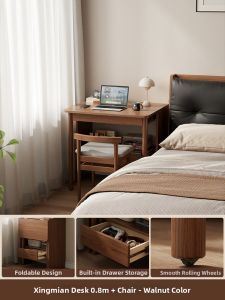 DONGMU | Foldable Real Wood Desk for Kids Study Table