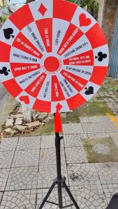 Vòng quay ăn nhậu khổng lồ vui nhộn 16 ô Drinking Game Roulette uống rượu bia giải trí xả stress tiệc tùng bạn bè