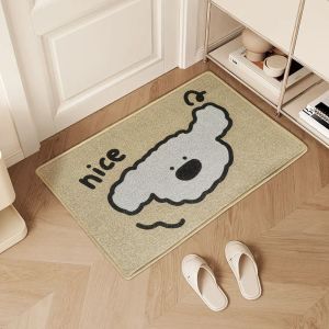 VIKAMA Cute Cartoon Floor Mat Anti slip Printed Carpet Interior Corridor Bedroom Home Decoration