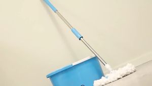 Alat Pel Lantai Besar Super Mop Otomatis Spin Mop Magic dan Ember Pembersih Lantai Perlengkapan Rumah Tangga