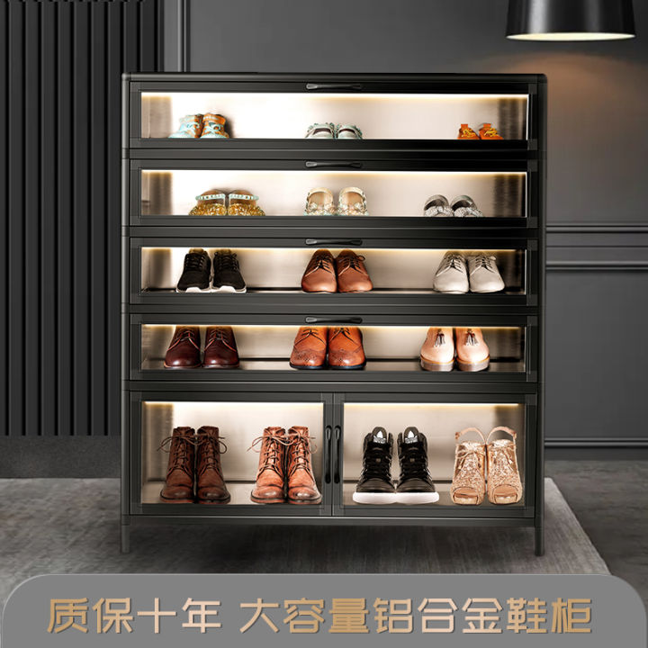 Aluminum shoe rack design sale