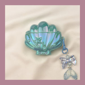 Dreamy Shell Laser Protection Case for Airpods 4 3 2 pro Wireless Bluetooth Earphone Cover Soft Silicon Pink Girl Heart