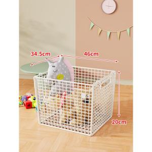 Large Capacity Doll Storage Bucket with Wheels Moving Toy Plush Doll Storage Basket Home Use Childrens Dolls Storage Caddy
