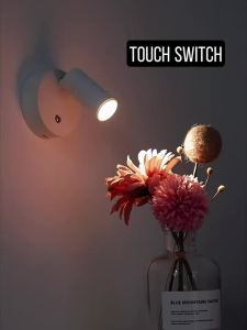 LED Light Magnetic Rechargeable Wall lamp Spotlight Atmosphere Light No Punch Reading Light Touch Switch Dimmable Bedside Lamp