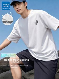 Jeanswest | Ice Silk Mesh Breathable T-shirt Loose Fit For Outdoor Sports