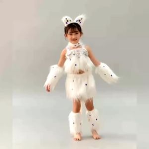 Kids Cat Kitten Animal Performance Costume Learn Cat Calling Dance Clothes Persian Cat Cartoon