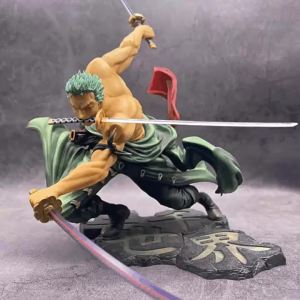 Bandai | One Piece 10Cm GK Roronoa Zoro Anime PVC Figure Collectible Statue Display Model Desk Decor Ornament Gift