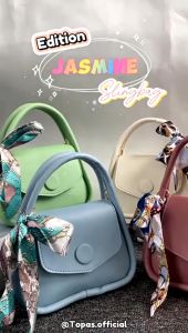 Tas Slingbag Elegan Kulit Sintetis Pola Polkadot - JASMINE Style