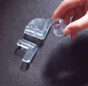 HEVEA Transparent Silicone Baby Safety Corner Protector Furniture Edge Guard Pelindung Sudut Meja Perabot透明硅胶婴儿防撞桌角