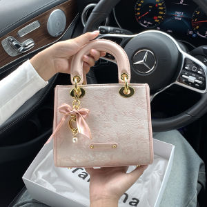 TAMATHA Embroidered Fashion Handbag Sakura Pink Crossbody Shoulder Bag Stylish Elegant Casual Soft PU Leather Small Size