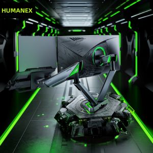 HumaneX | High Weight Capacity Dual Monitor Stand for Screens