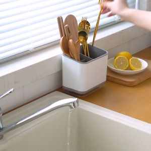 ที่วางตะเกียบ ชั้นวาง ที่เก็บช้อนส้อม ที่ใส่ตะเกียบ อุปกรณ์ในครัว ที่เก็บของในครัว ที่ใส่ช้อน ชั้นวางในครัว