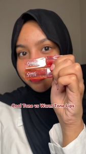 OMG Oh My Glam Paket | 2pcs Glassy Tint | Makeup Sat Set | Twin Pack Glassy Lip Tint 2g - Lip Tint Warna Intense Tahan 12 Jam Skincare Infused