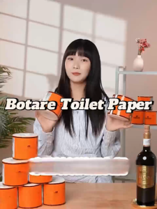 【16 Rolls / Box】Botare 5-Ply Toilet Paper Roll / Original Wood Pulp Soft to Skin / Thick Facial Tissue