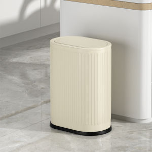 6L/9L/12L Narrow bathroom trash can small metal garbage can household trash bin with lid for bathroom bedroom living room kitchen office hotel