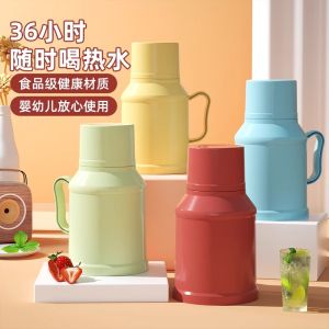 Traditional Glass Inner Tank Hot Water Bottle Small Mini Home Use Tea Pot Old Style Plastic Shell Water Kettle for Dining