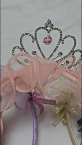 Bando Anak Mahkota Love Ruffle Berlian Princess Korea Bandana Headband