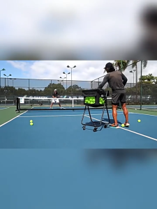Foldable Tennis Storage Cart Lightweight Baseball Holds With Wheels Movable For Pickleball