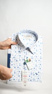 Áo sơ mi tay ngắn Việt Tiến vải tre