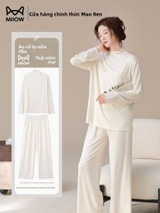 MiiOW | Bộ Đồ Ngủ Cổ Trụ Dài Cho Phụ Nữ