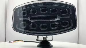 9 Inch LED Auxiliary Headlight Off Road Driving Spotlight WorkLight White Yellow Flash Lamp 1/2Pcs Suitable For Ford SUV Pickup