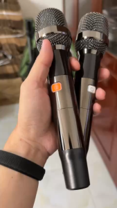 HT-128 (đen) Micro không dây Thu sóng tốt Chống hú Độ nhạy cao sử dụng cho các loại loa kéo và Amply