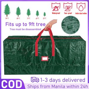 Christmas Tree Storage Bag 6ft 7ft 8ft 9ft 10ft Outdoor Big Capacity Heavy Duty Thicken Storage Bag With Zipper And Handle Clothes Storage Organizer Waterproof Bag Organizer Furniture Home Travel Pillow Tent Clothing Sleeping Bag Cushion 400L