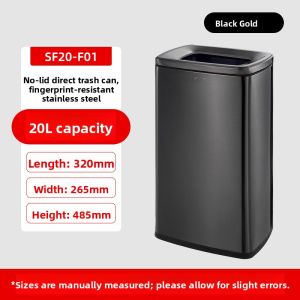 GNF | Fingerprint Resistant Stainless Steel Trash Can 50L
