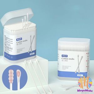 M.mate สำลีก้านทารก สำลี สำลีฆ่าเชื้อ สำลีก้านหู สำลีก้านคู่ กล่องละ200ไม้ baby cotton swab