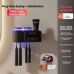 Ultraviolet Disinfection Toothbrush Sanitizer Electric Wall-mounted