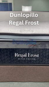 Dunlopillo Regal Frost 14Inch (36cm) Natural Dunlop Latex Coolsilk Pocketed Spring Mattress (Black Edition) Firmness: Medium-Soft / Tilam Queen/ King/ Single/ Super Single Getah 双人床 天然乳胶 袋装弹簧 冷床 凉床 背部支撑
