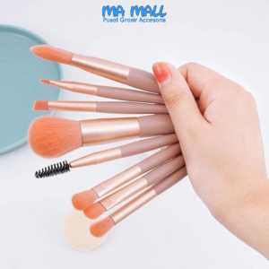 Kuas Blush On 8 pcs Kuas Blush Set A64 Make Up brush 8 pcs Alat Make up