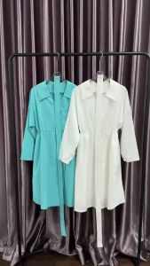 SV 6550 - Yuri Dress | Silvervogue | Gaun Katun Midi Pakaian Wanita