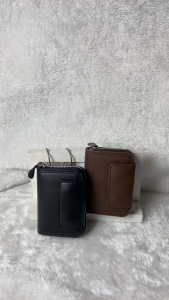 Simple buckle mens zipper organ bag large-capacity card bag card sleeve coin purse