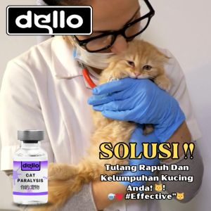 Obat Lumpuh Kucing Mengobati Kejang Tetanus Dan Kekurangan Kalsium Magnesium Phosphor Dello For Cats